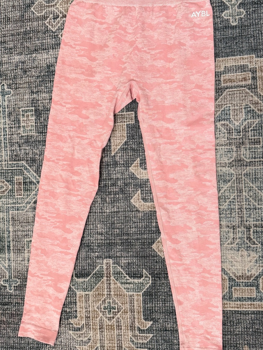 AYBL Women's Pink Camo Leggings - Comfort Stretch Bottoms